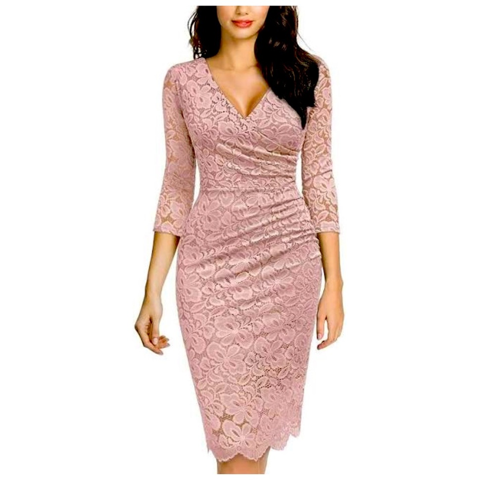 MIUSOL // Lace Fitted Dress